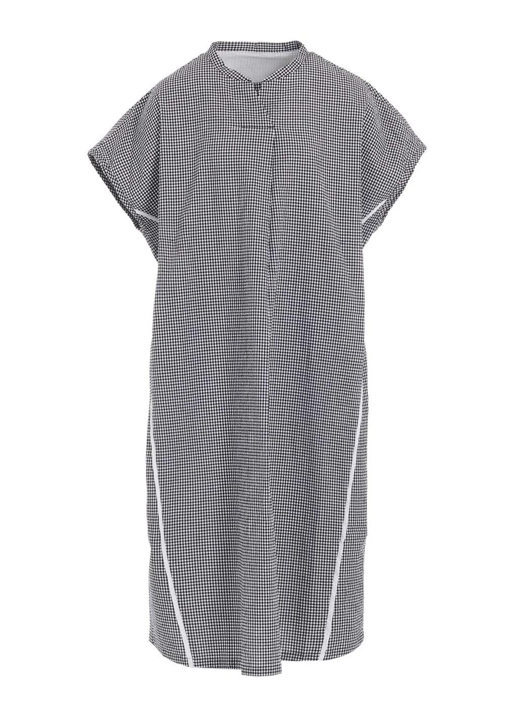 Cotton Seersucker Plaid One Piece