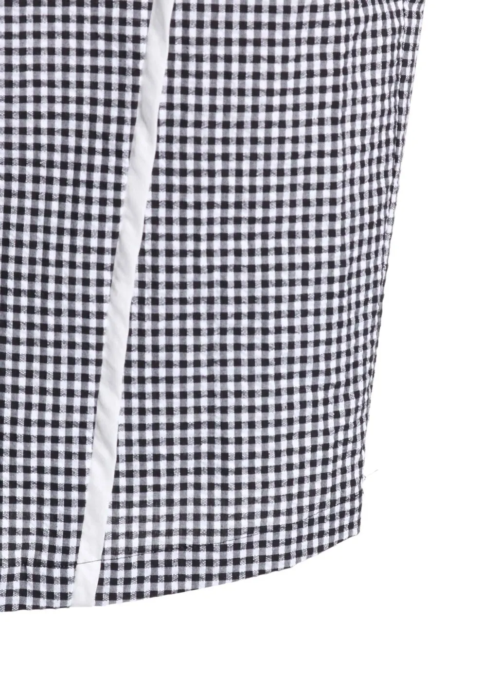 Cotton Seersucker Plaid One Piece