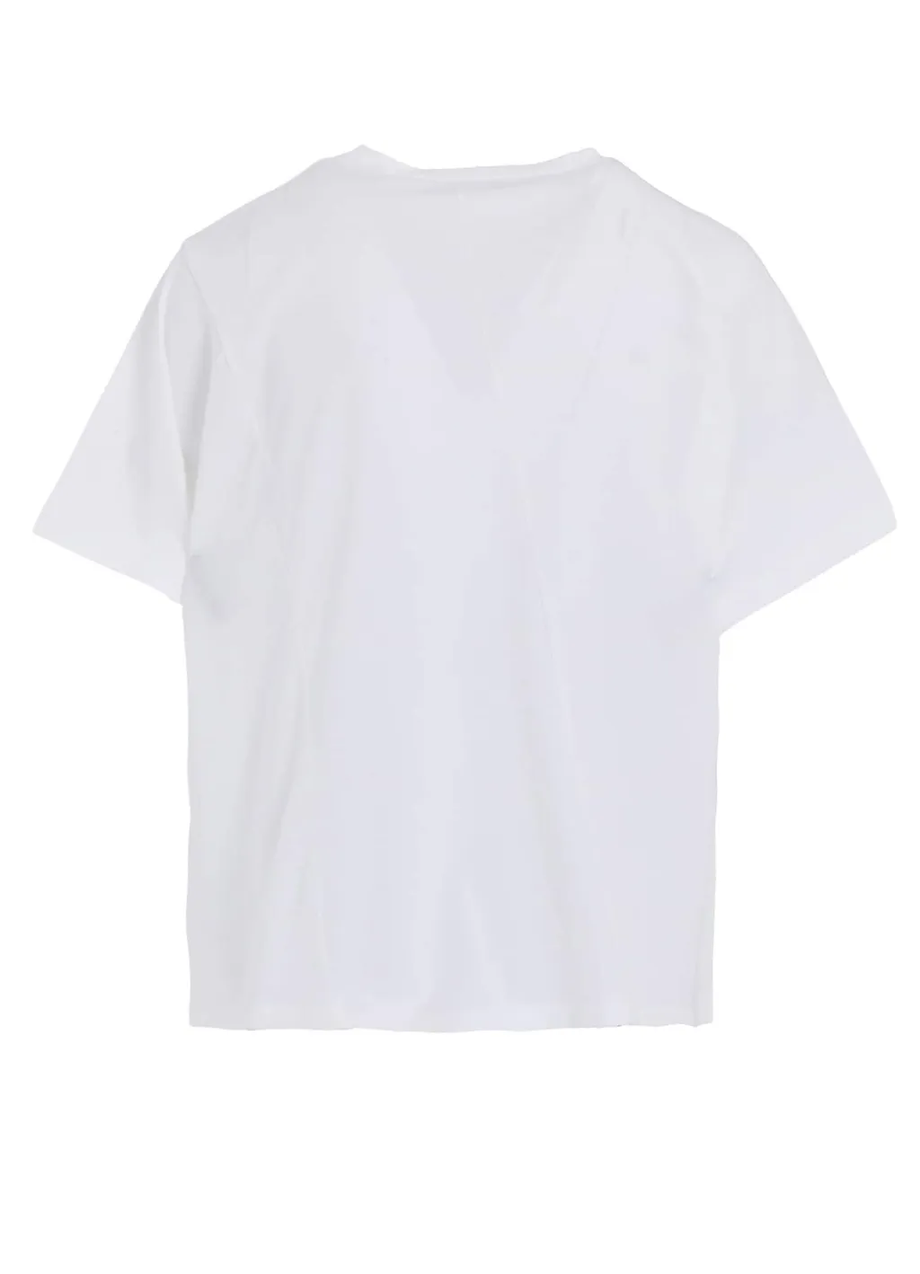 Twisted Cotton Jersey Switching Half Sleeve Shirt
