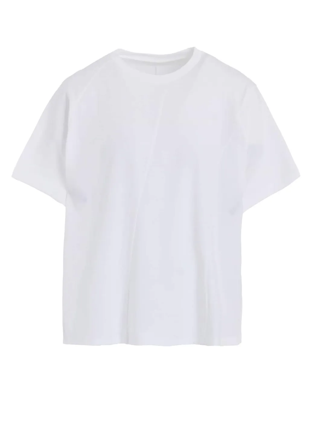 Twisted Cotton Jersey Switching Half Sleeve Shirt