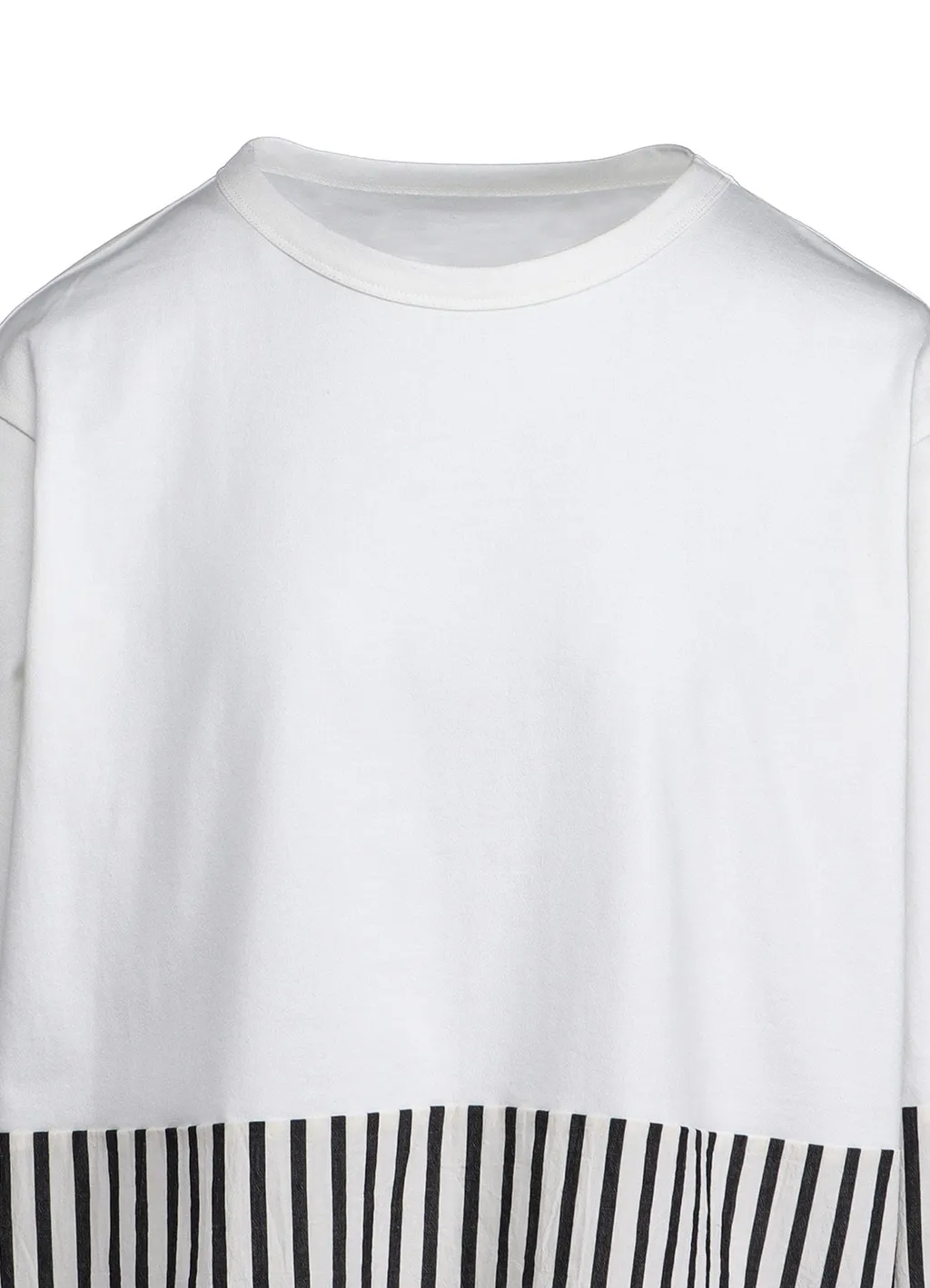 Cotton Stripe Switching Shirt