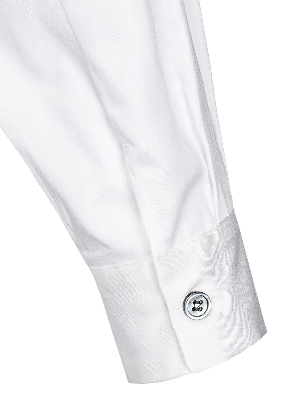 Cotton Satin Switching Collar Shirt