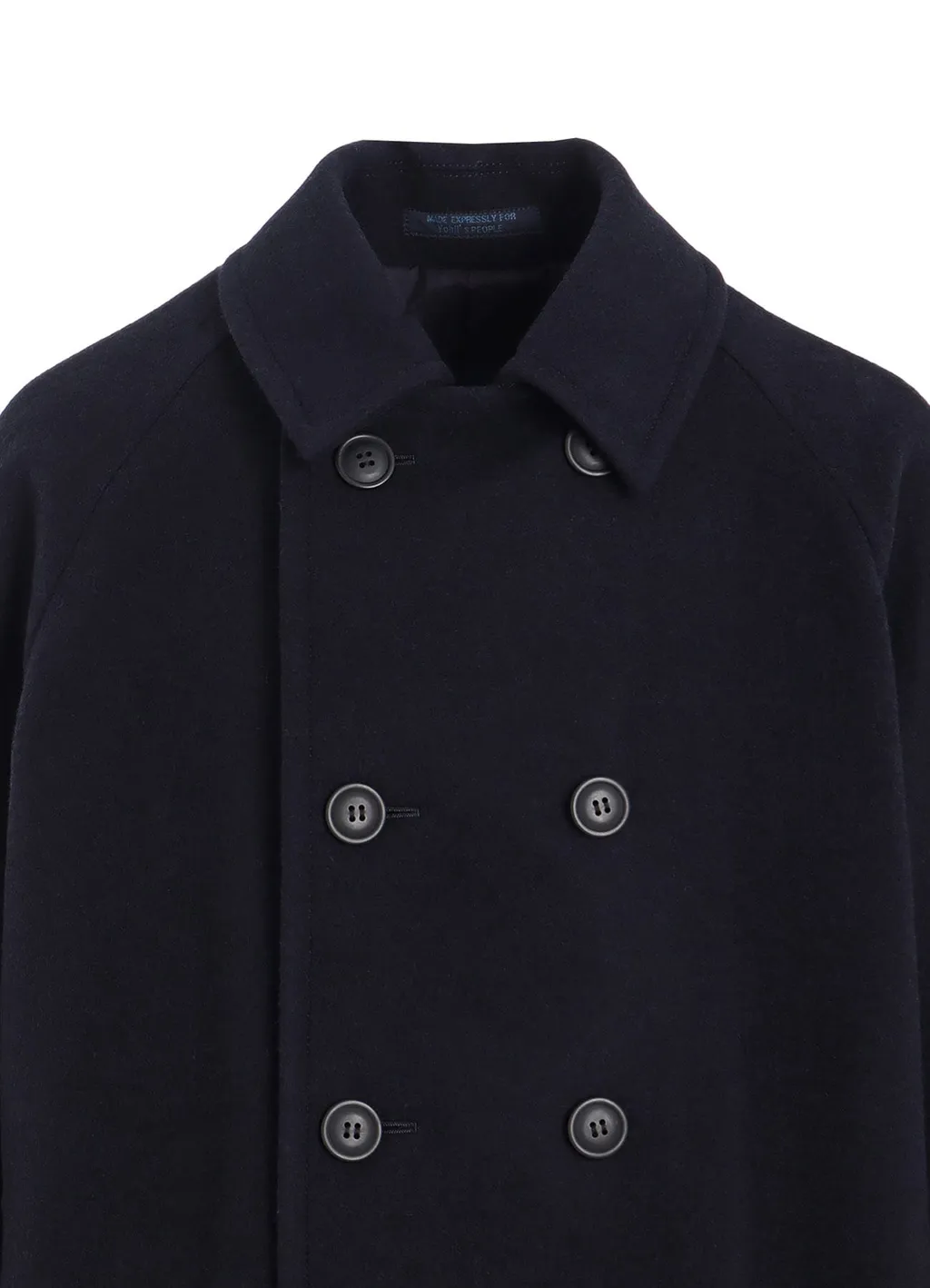 Melton R-Cropped Raglan Slv Coat