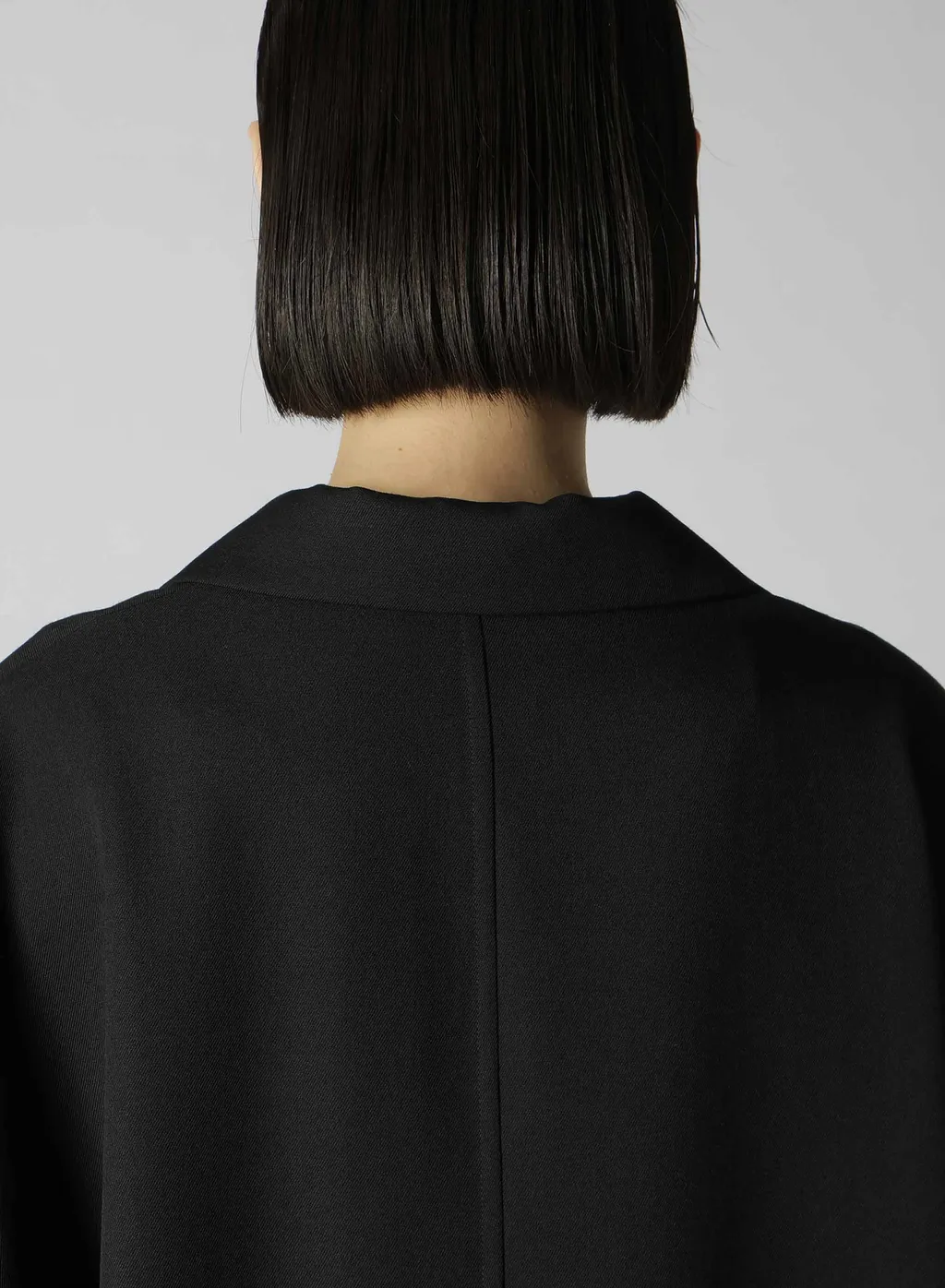 2/60 Wool Gabardine Open Collar Dolman Slv Dress