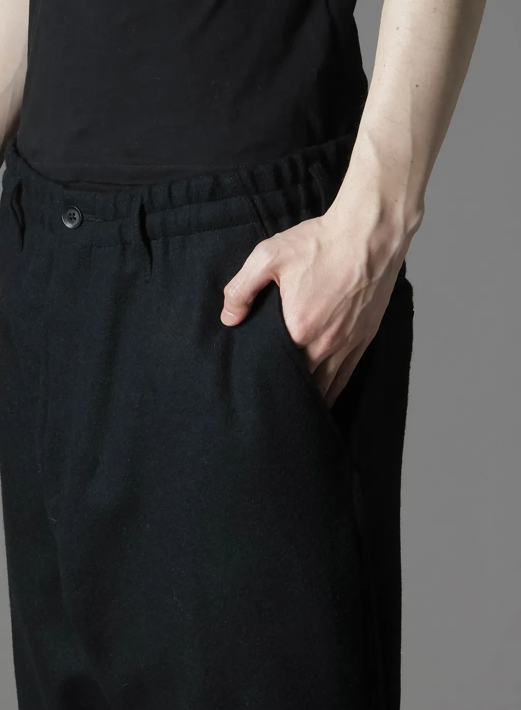 Melton Double Hem Rib Pants