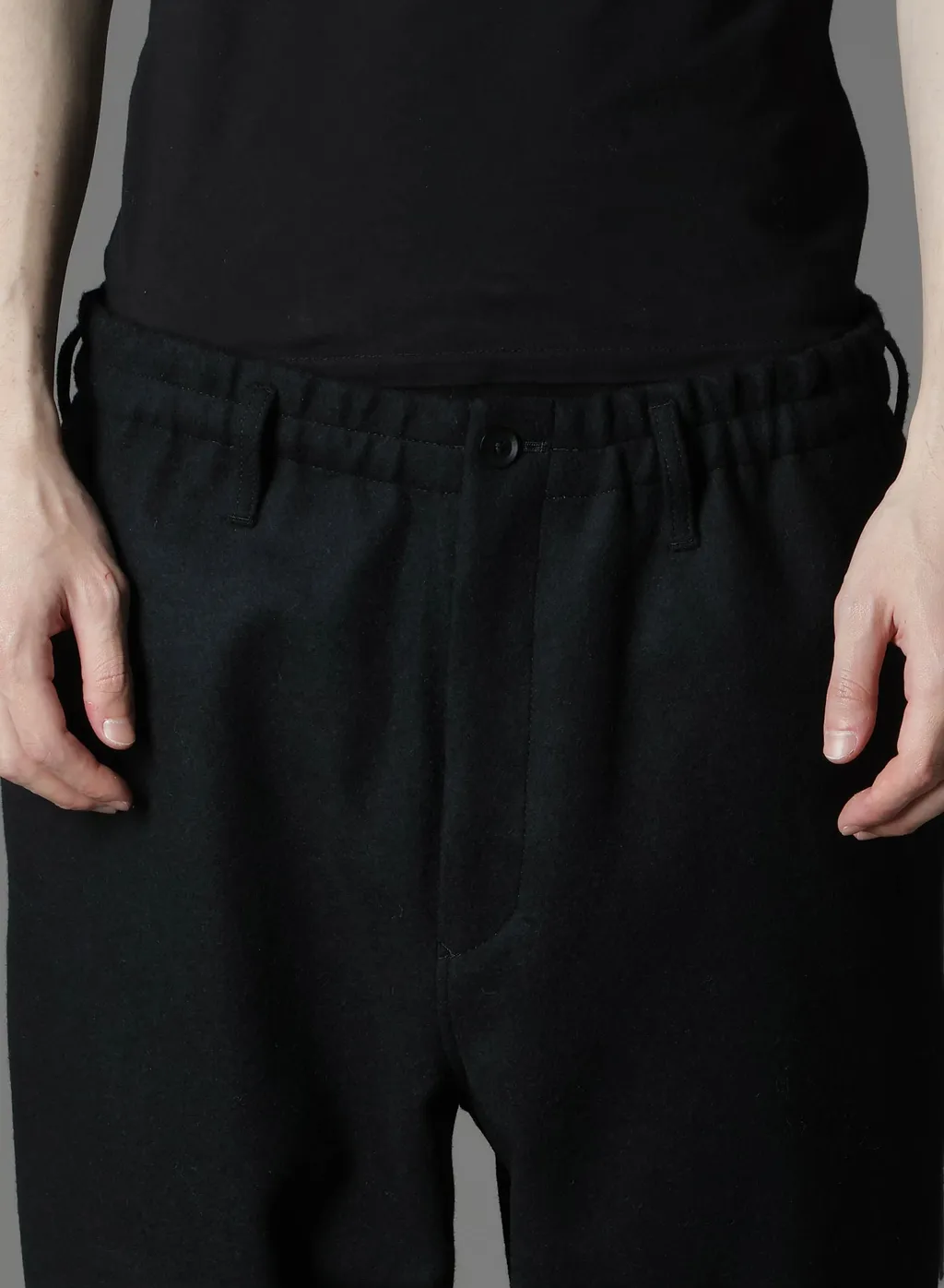 Melton Double Hem Rib Pants