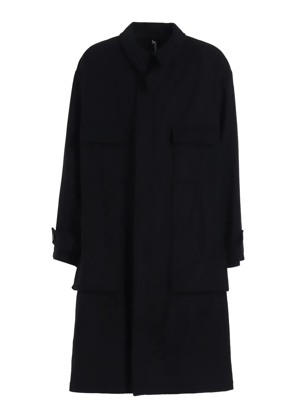 Melton Out Pocket Long Coat