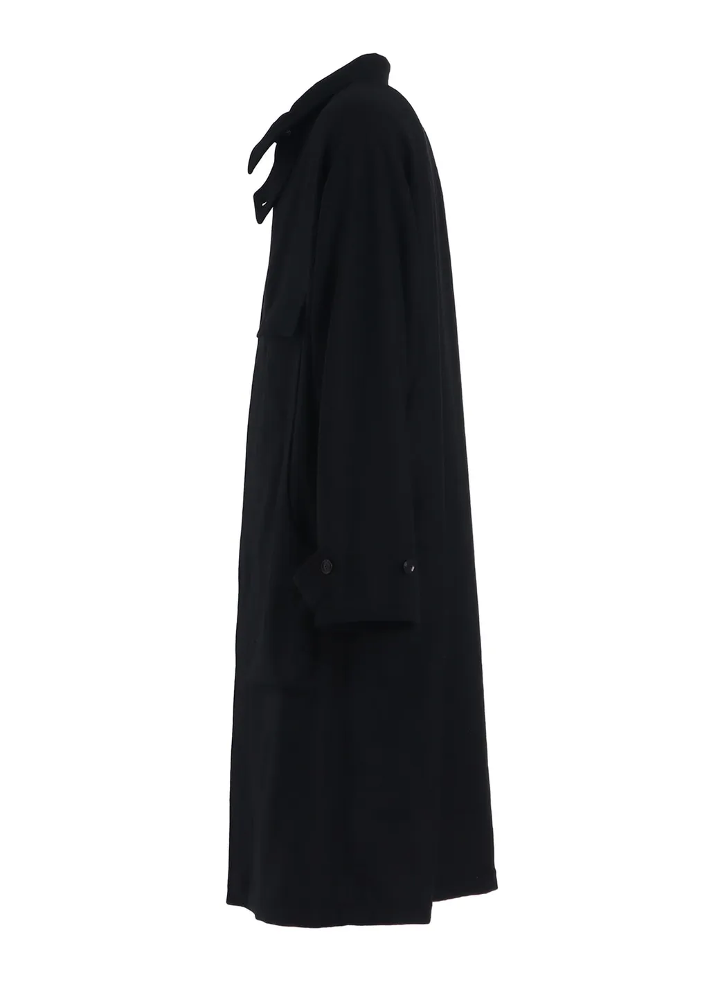Melton Out Pocket Long Coat