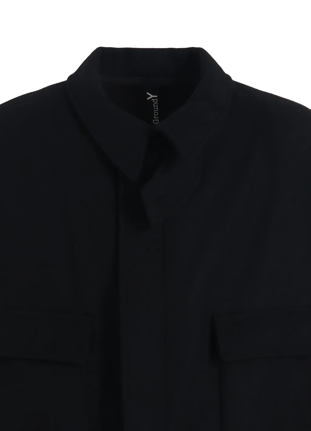 Melton Out Pocket Long Coat