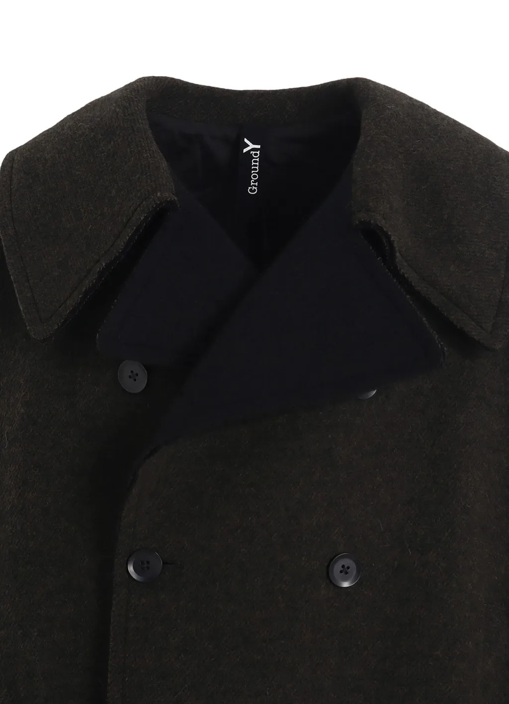 Double Weave Melton Short Length Big Sleeve Double Coat