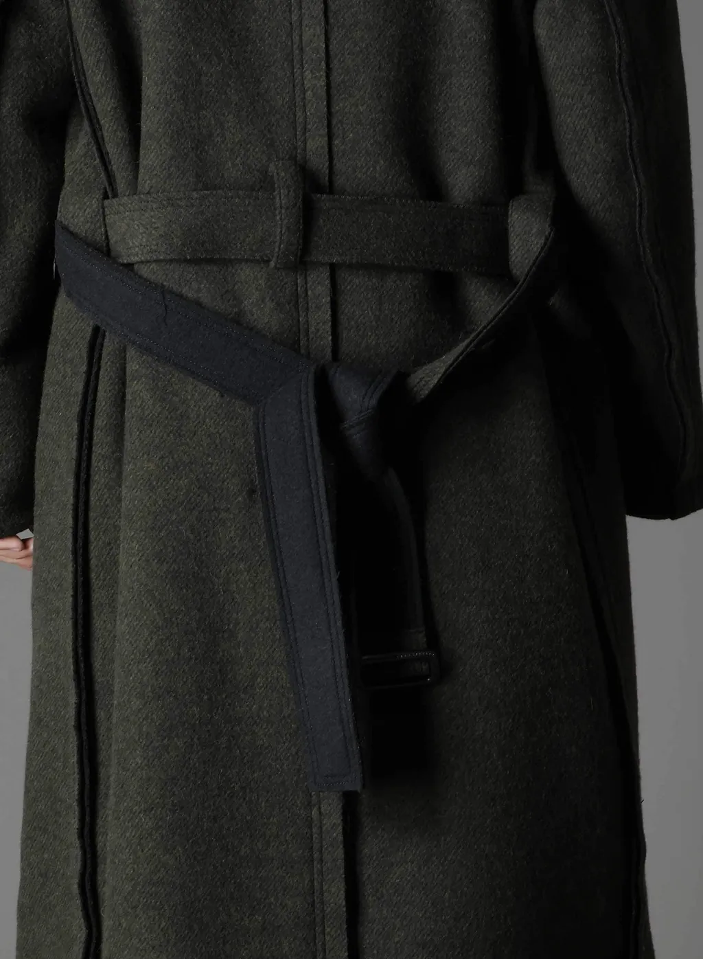 Double Weave Melton Unrrimmed Hooded Coat