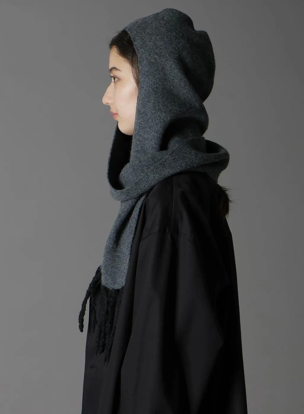 Boilmerinowool Fringe Hooded Muffler