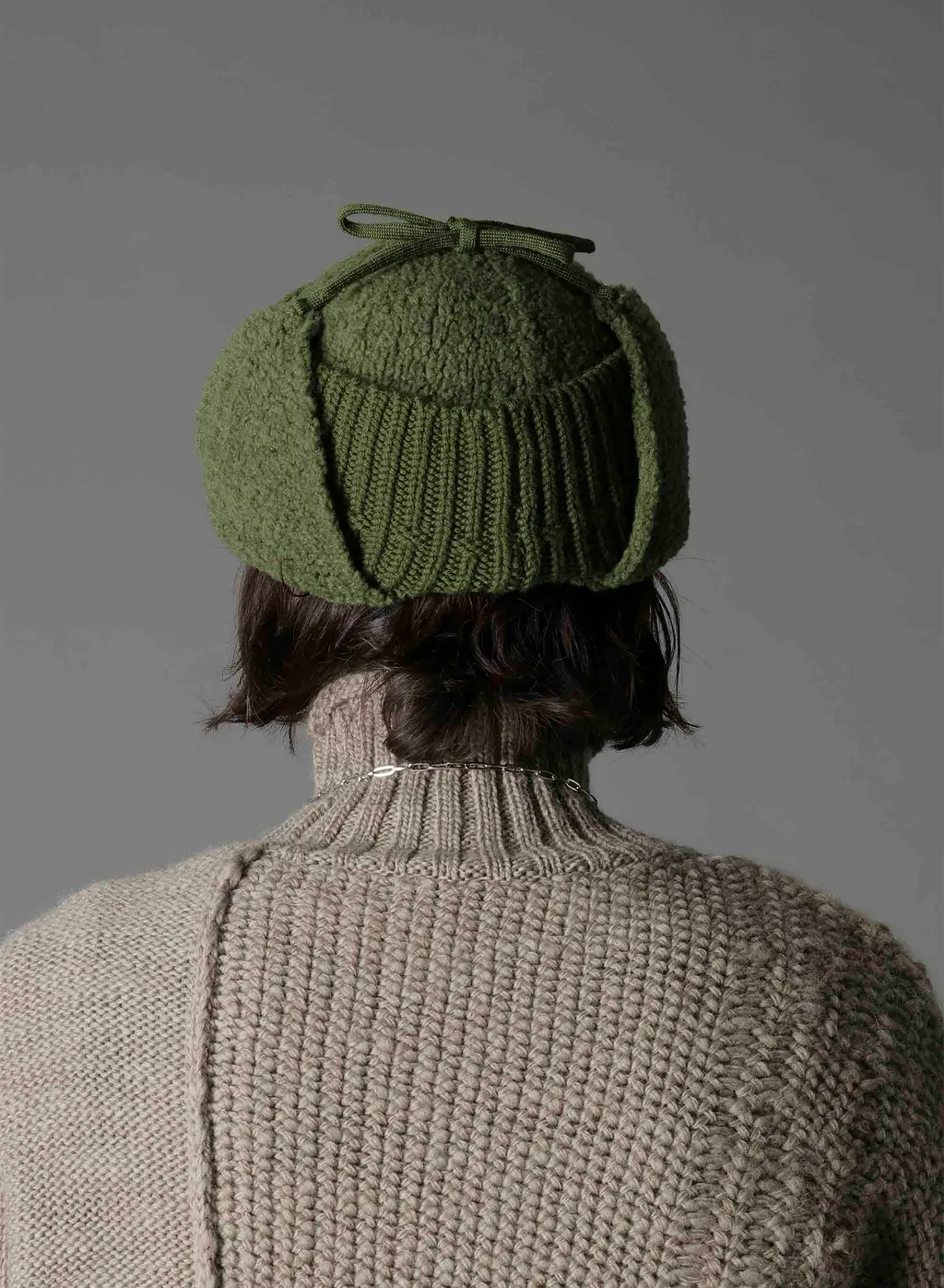 Wool Boa+Ex Finemerino Wool Flight Knit Cap