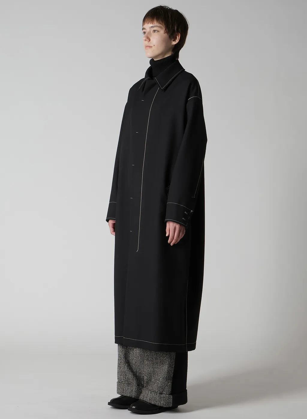 Marine Sailor Turn Over Collar Coat