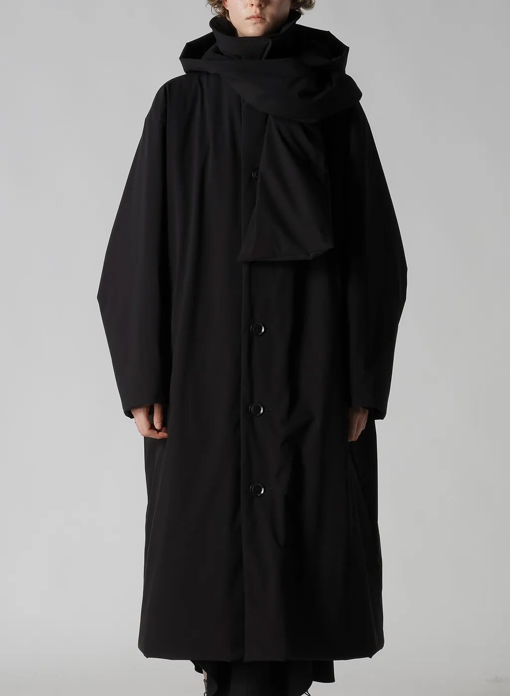 Pe/Tafta Detachable Hooded Coat