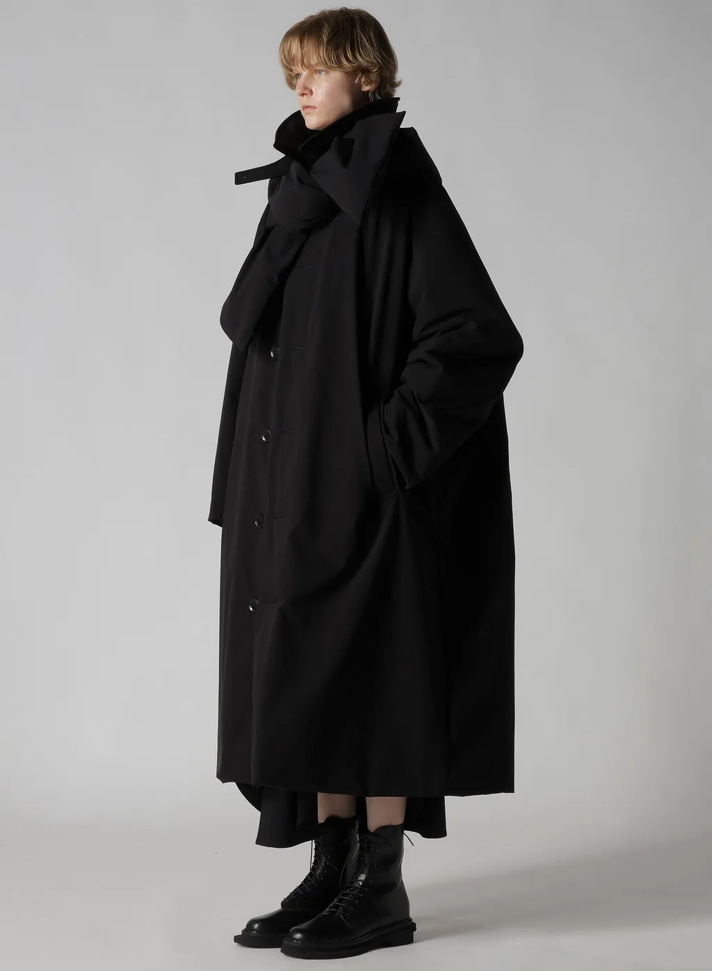 Pe/Tafta Detachable Hooded Coat