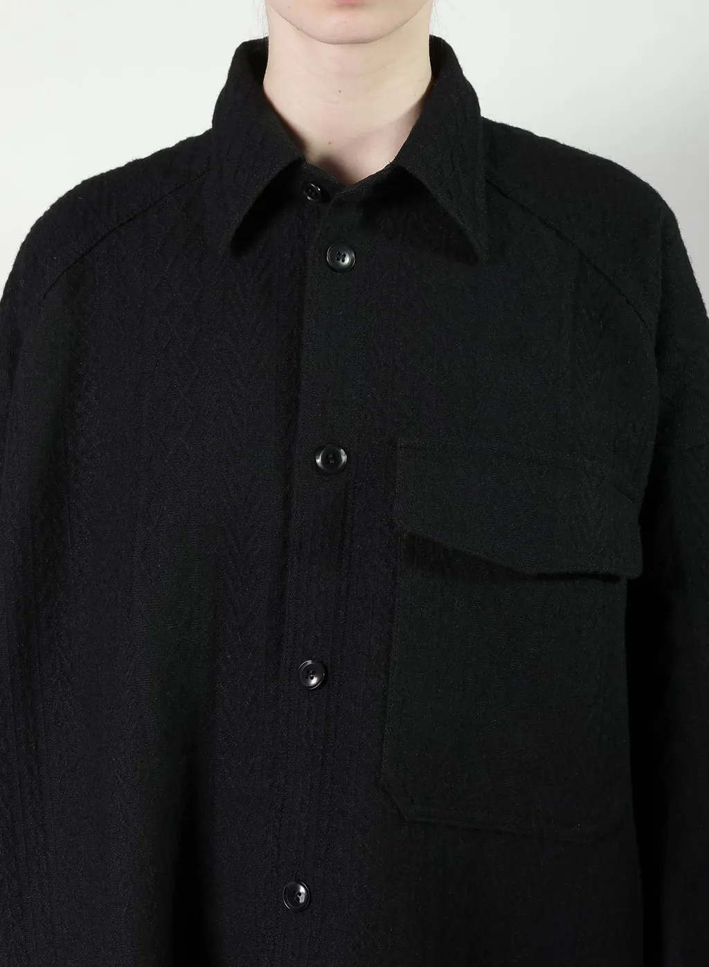 Cable Jq Knit Blouse