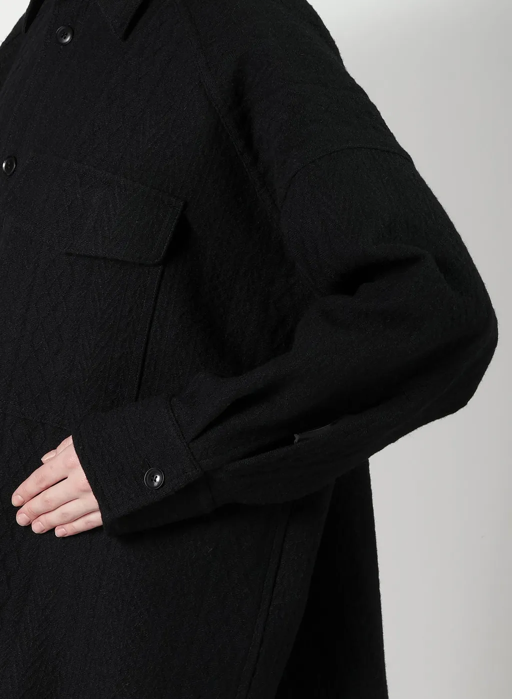 Cable Jq Knit Blouse