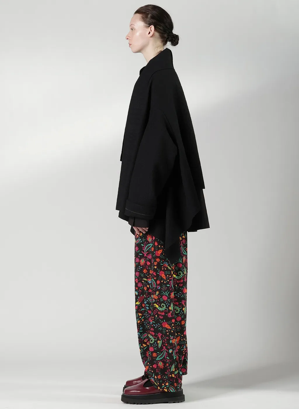 Cable Jq Knit Scarf Blouson
