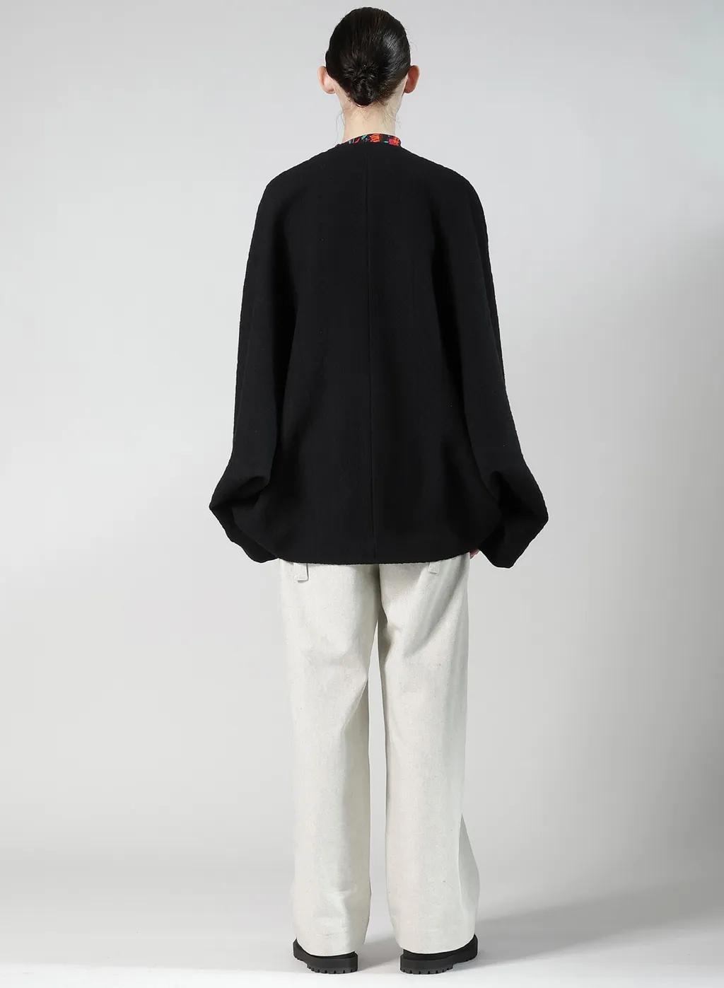 Cable Jq Knit Dolman Sleeve Jacket