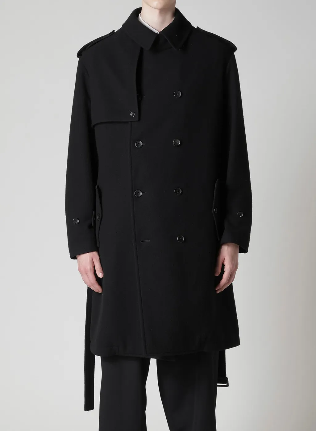 Airy Mosser Trench Coat With Nylon Lining
