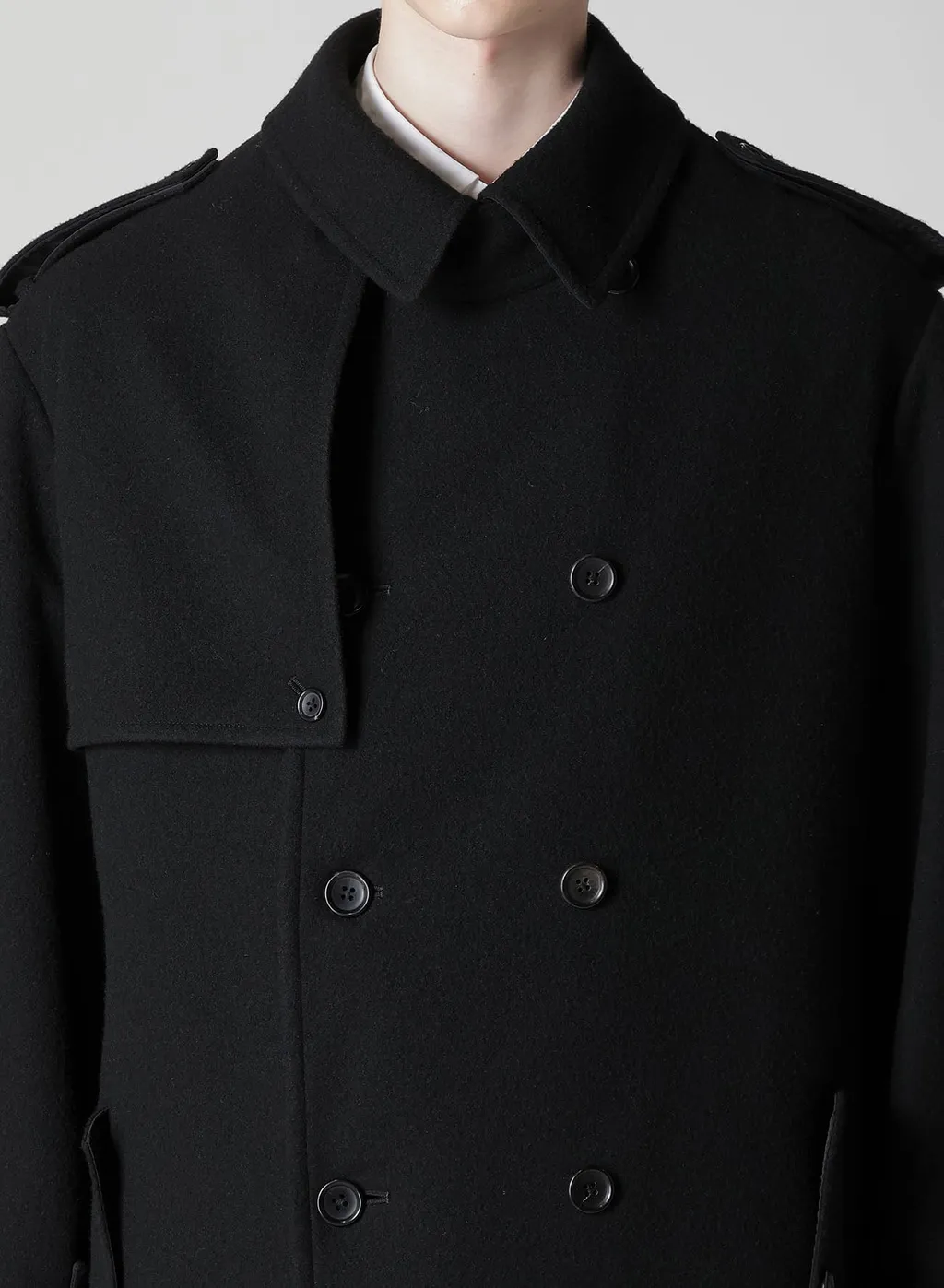 Airy Mosser Trench Coat With Nylon Lining