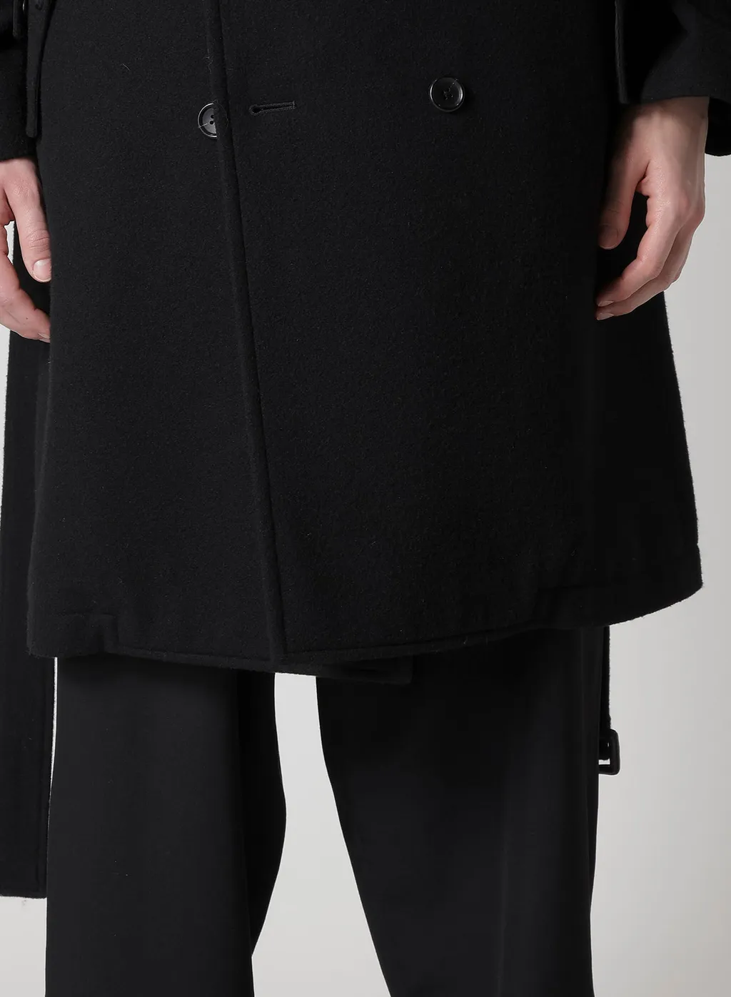 Airy Mosser Trench Coat With Nylon Lining