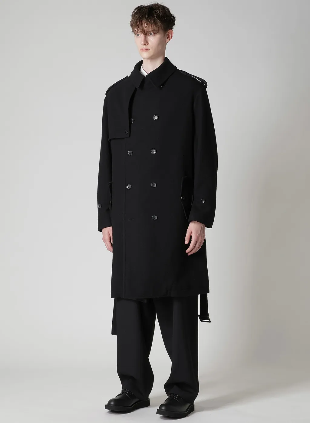 Airy Mosser Trench Coat With Nylon Lining