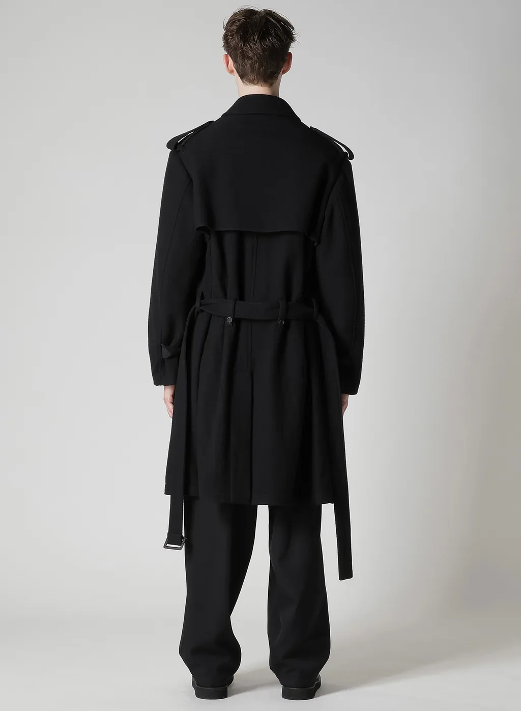 Airy Mosser Trench Coat With Nylon Lining