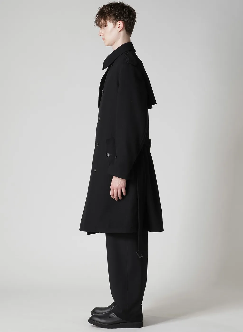 Airy Mosser Trench Coat With Nylon Lining