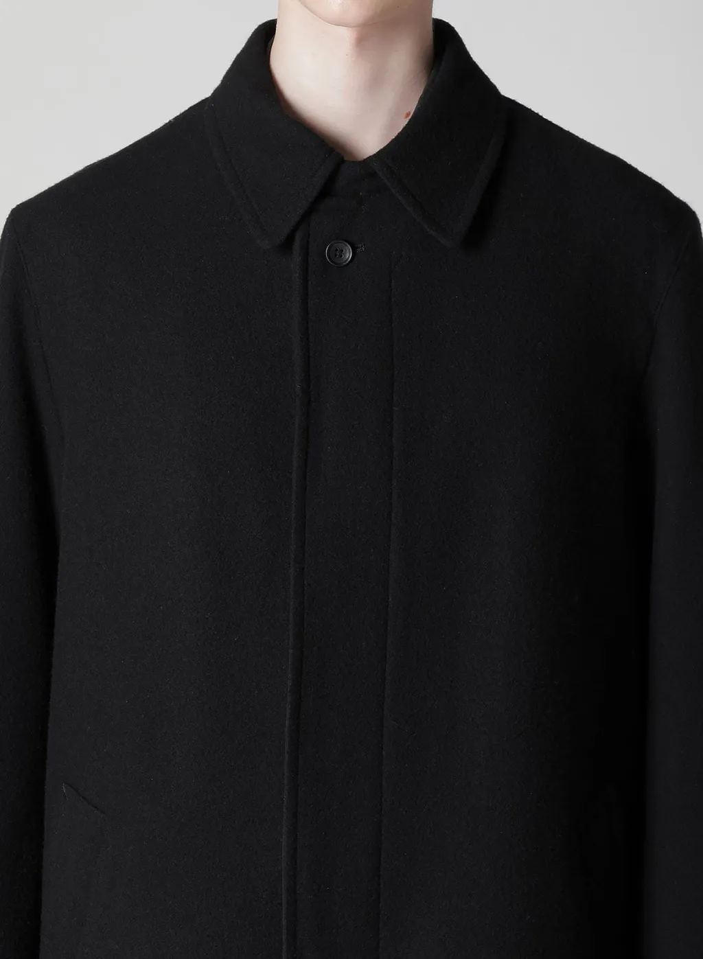 Airy Mosser Long Coat With Nylon Lining