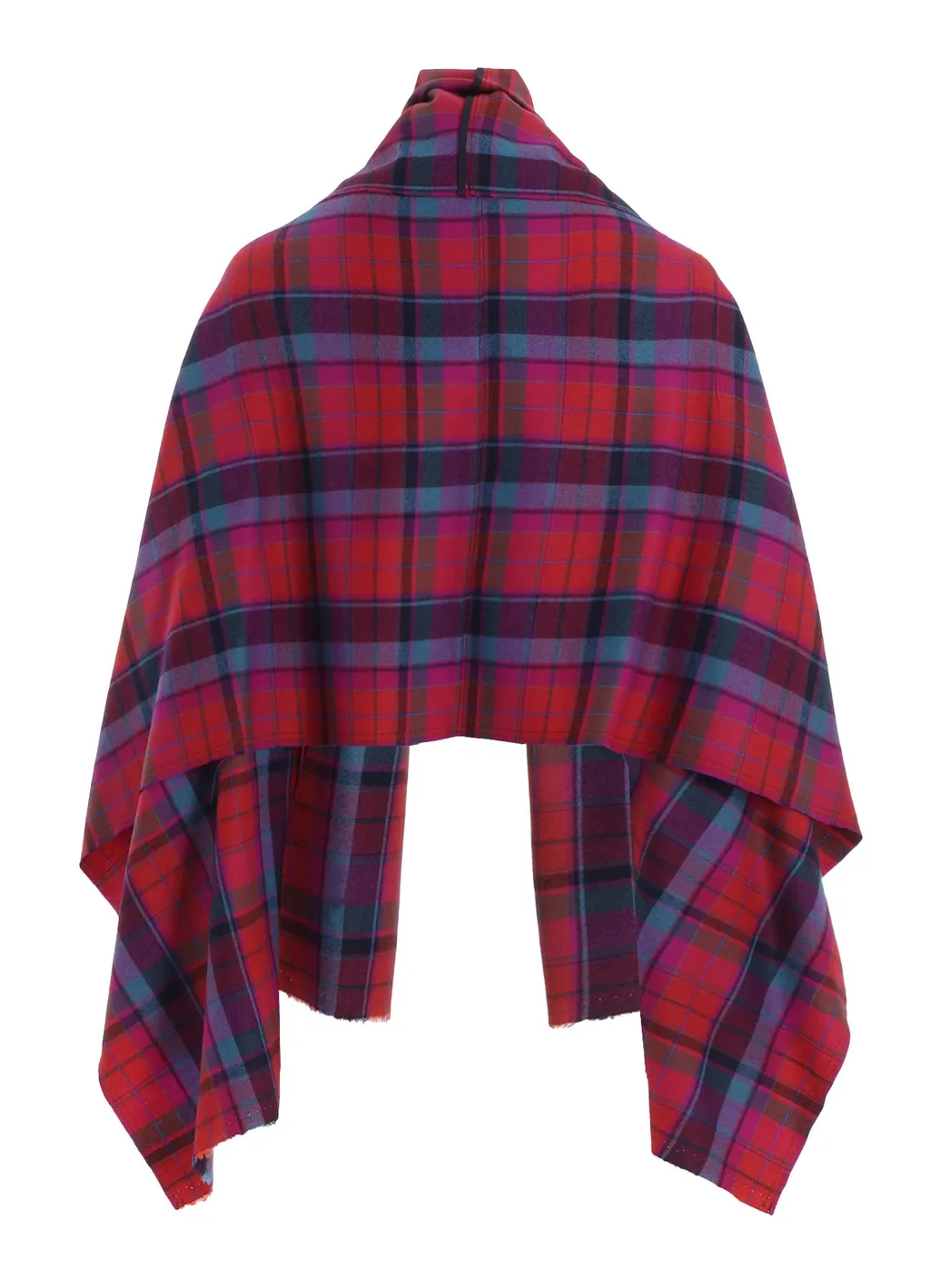 Plaid Scarf Blouson