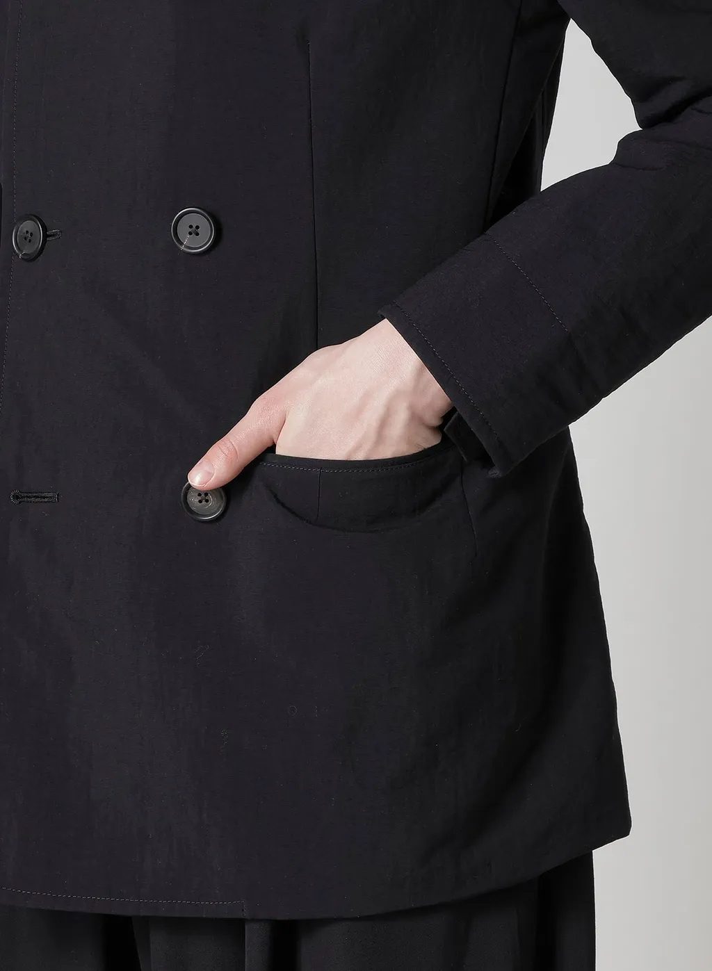 Nylon Taslan Peacoat With Thinsulate