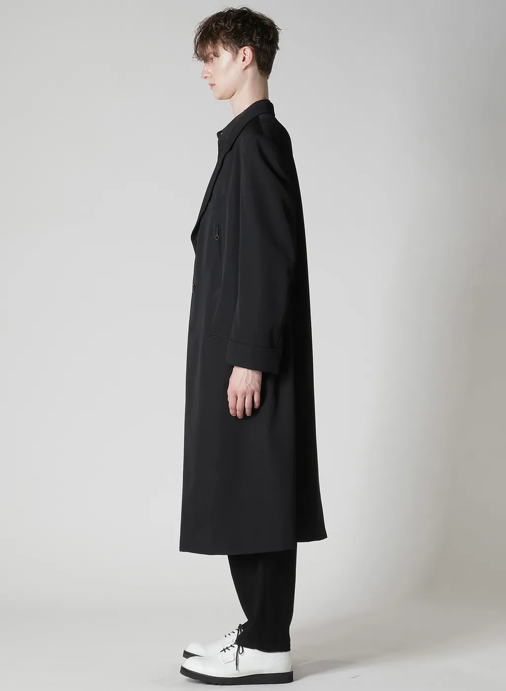 Wool Gabardine Long Sleeve Detail Jacket