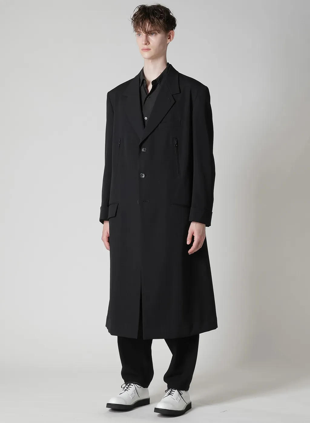 Wool Gabardine Long Sleeve Detail Jacket