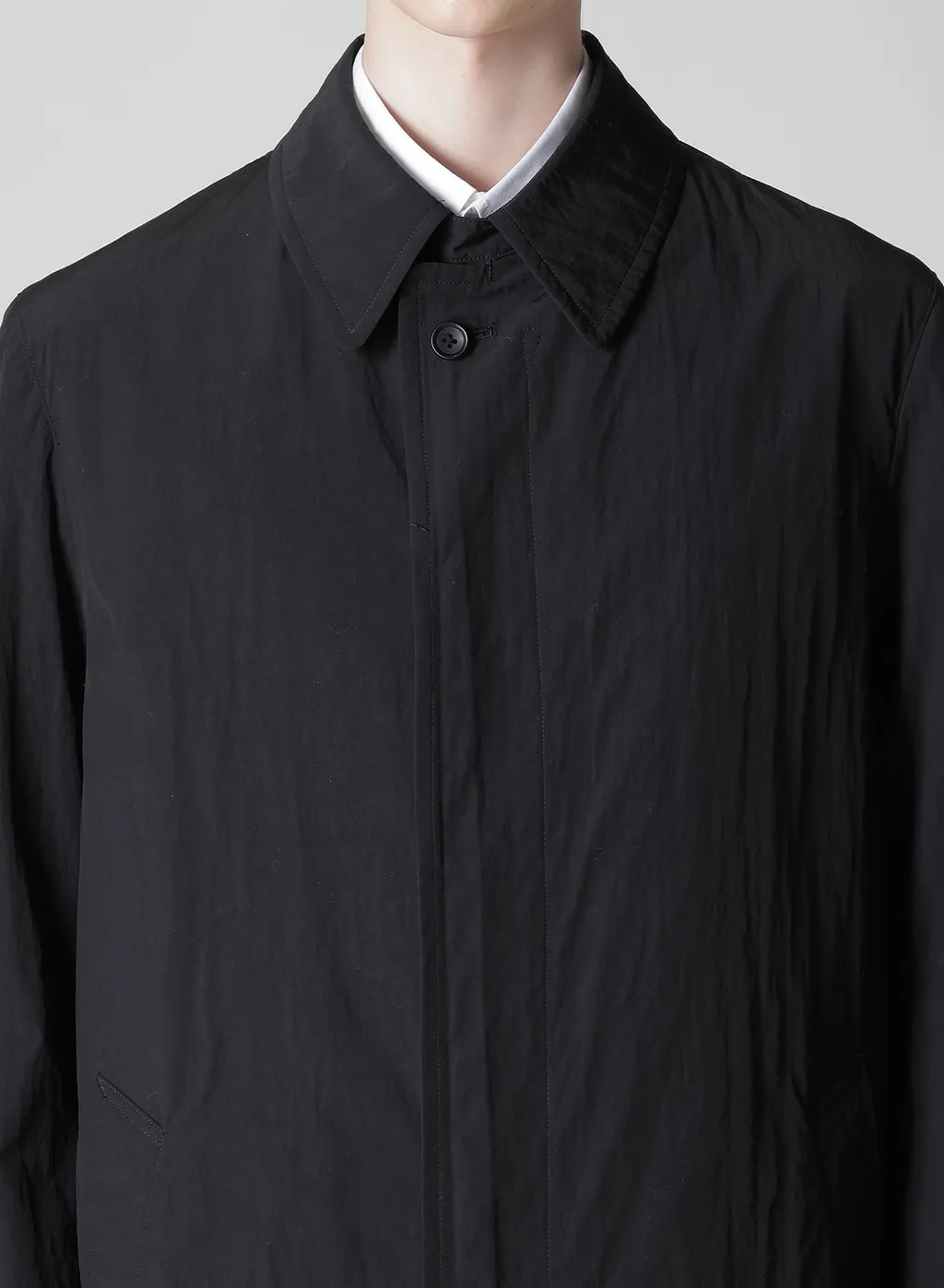 Nylon Weather Coat With Fly Front Collar