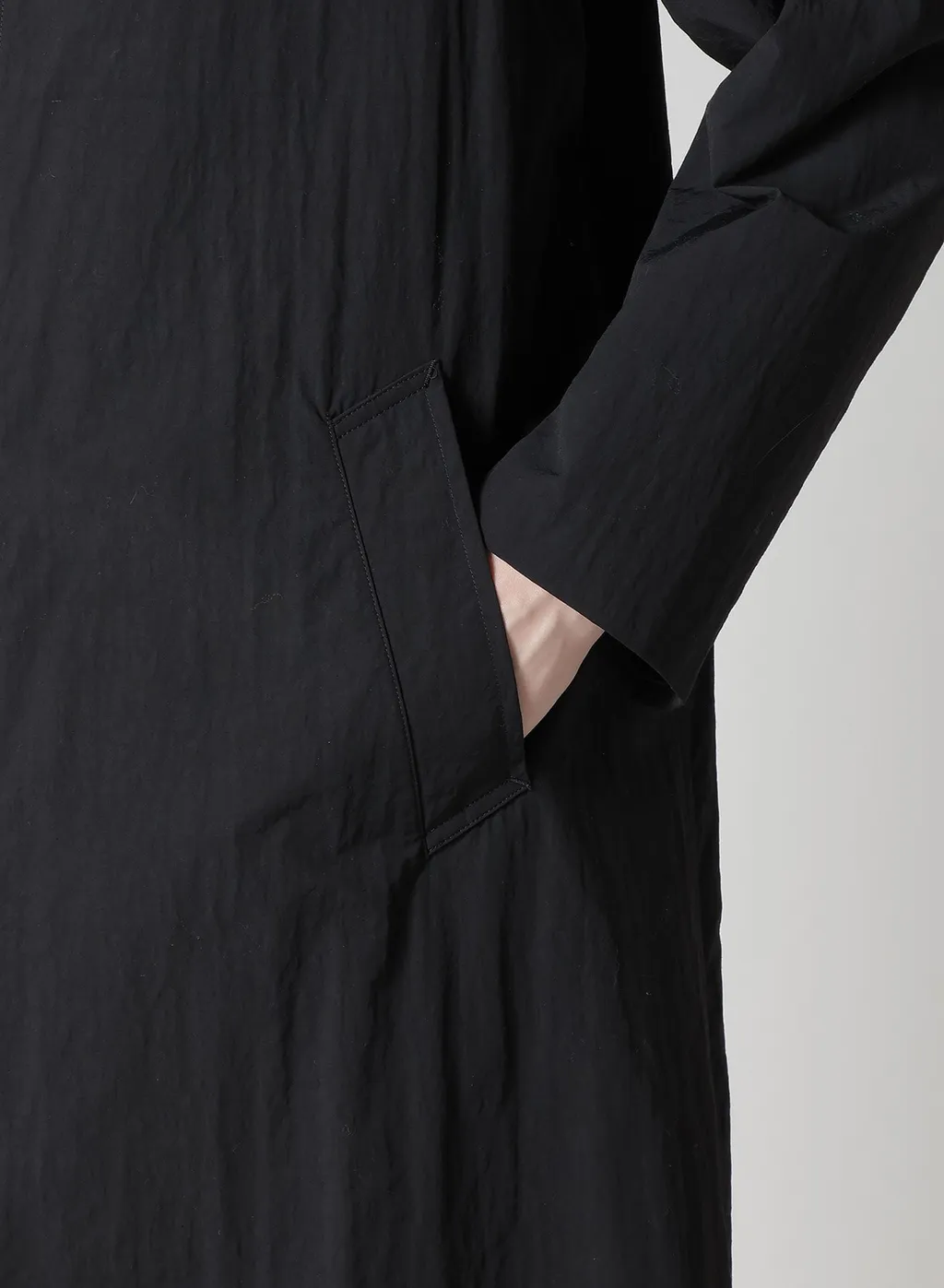 Nylon Weather Coat With Fly Front Collar