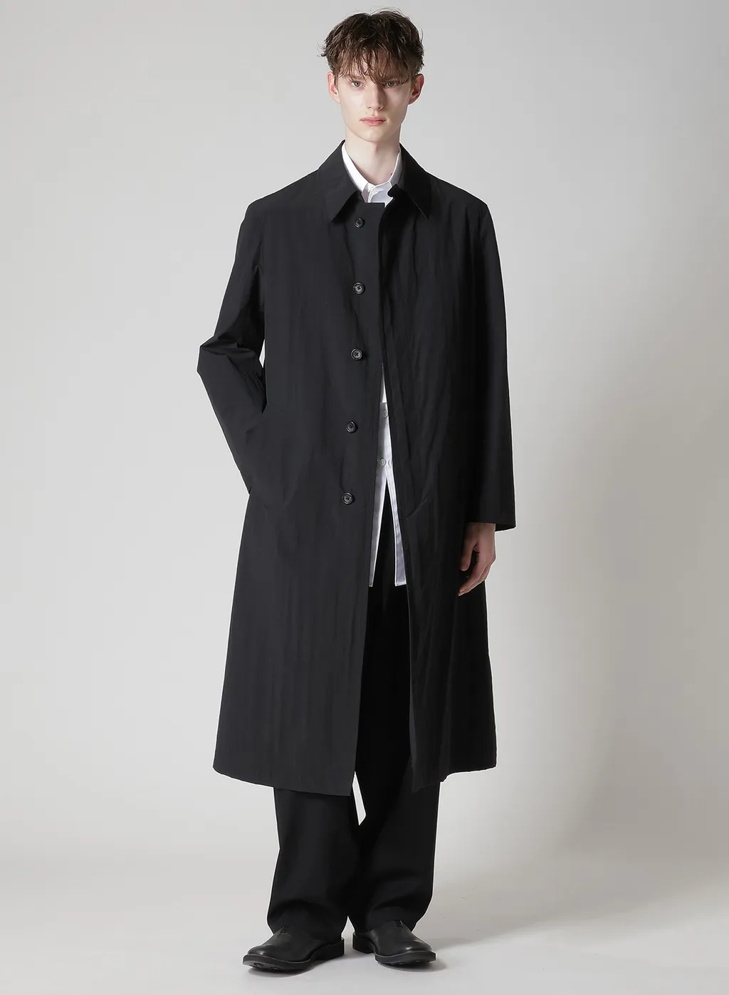 Nylon Weather Coat With Fly Front Collar
