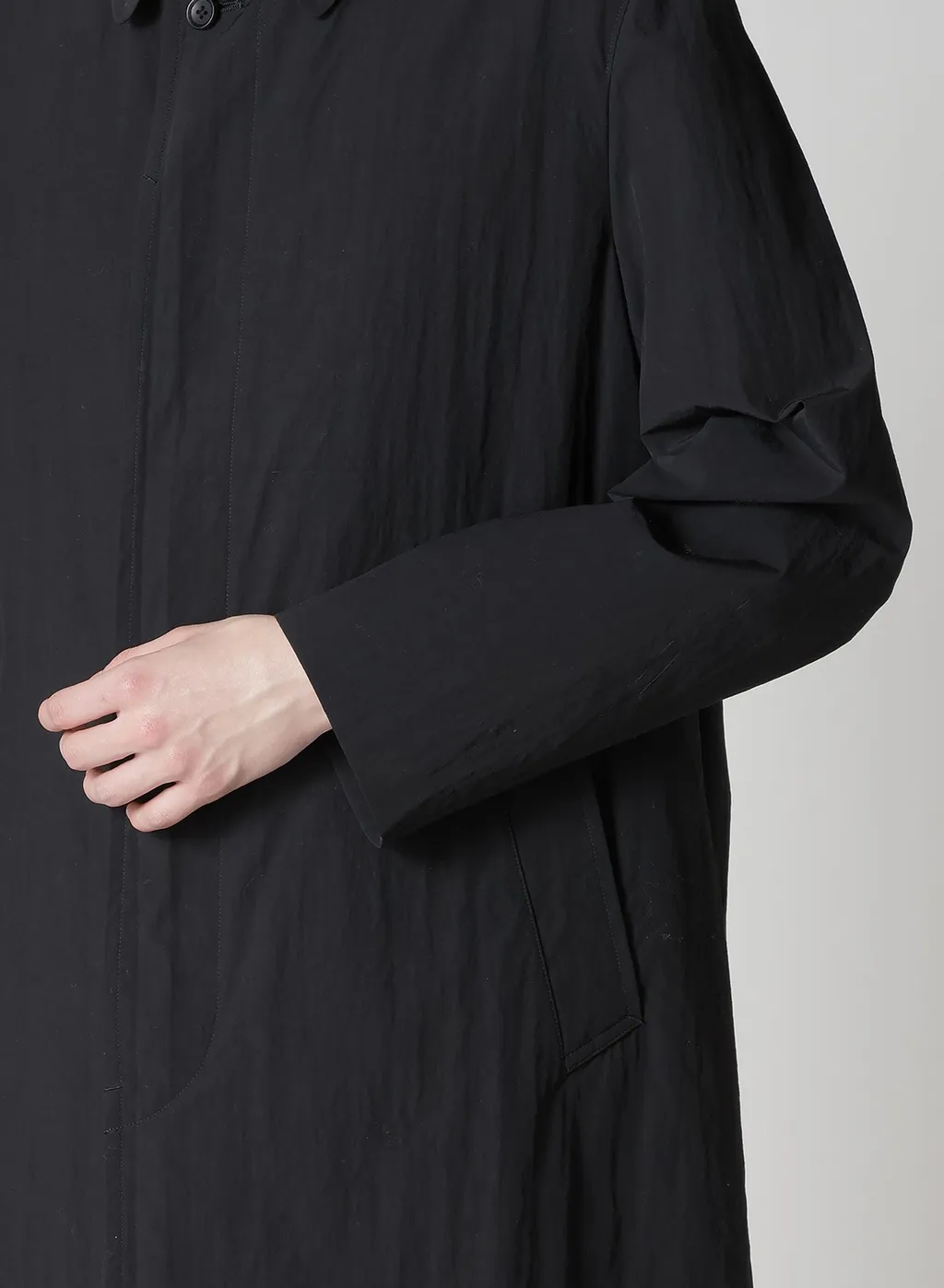Nylon Weather Coat With Fly Front Collar