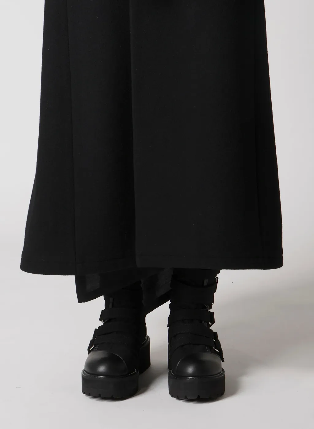 Wool Mosser Trench Coat With Belt