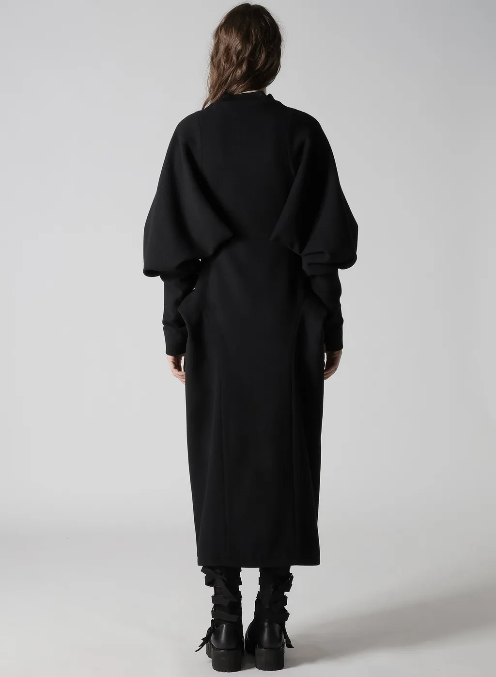 Wool Mosser Balloon Sleeve Coat