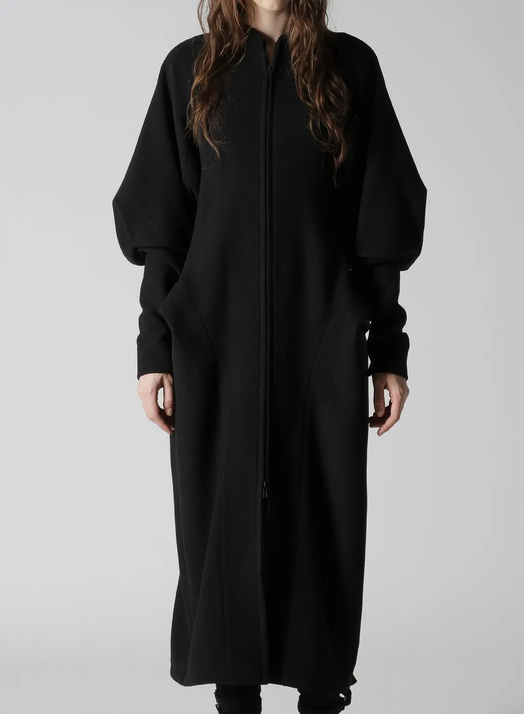 Wool Mosser Balloon Sleeve Coat