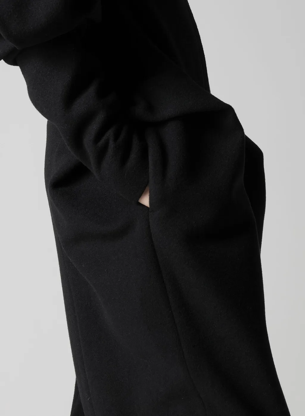 Wool Mosser Balloon Sleeve Coat