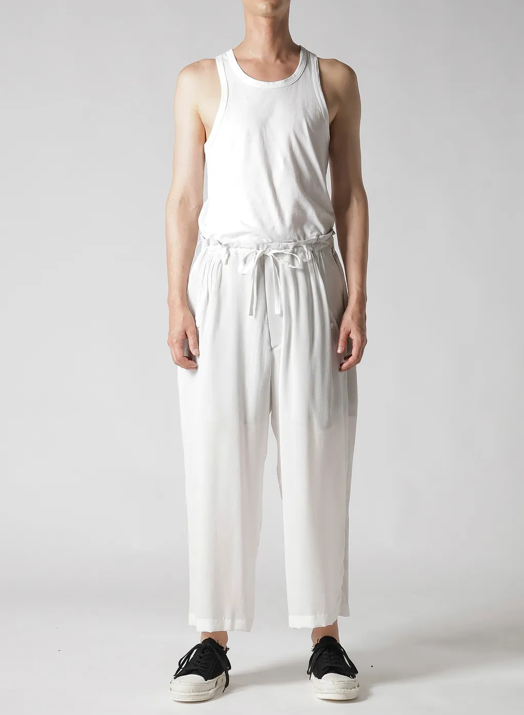 12M Silk Desin Suspender Slim Pants