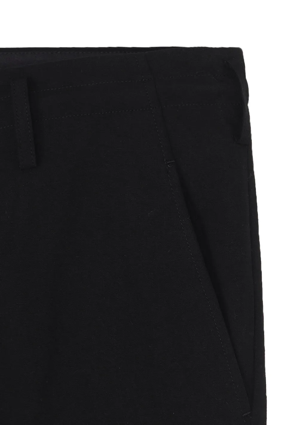 C/L Canvas Black Belted Hem Pants
