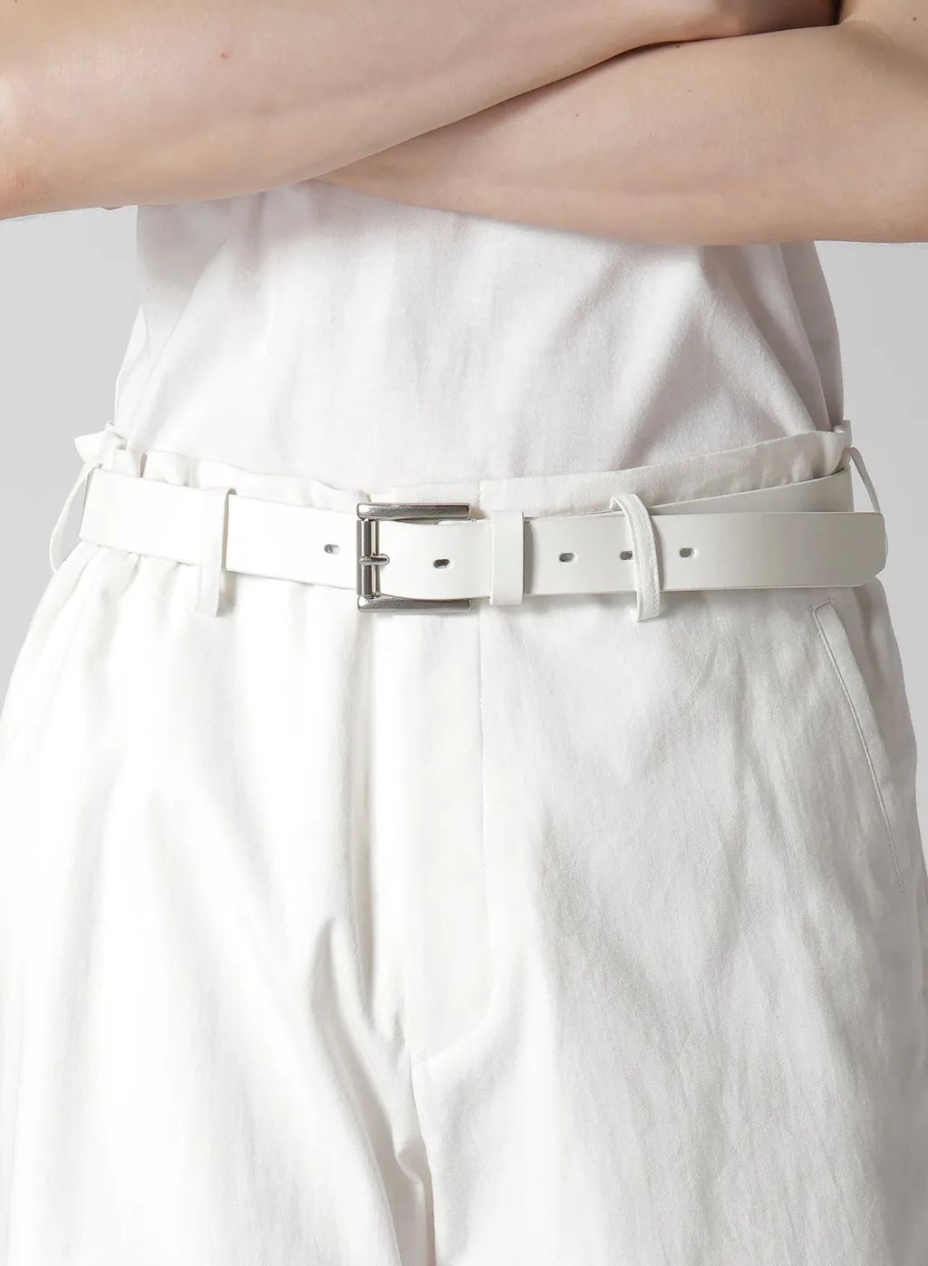 C/L Printed Belted Hem Pants