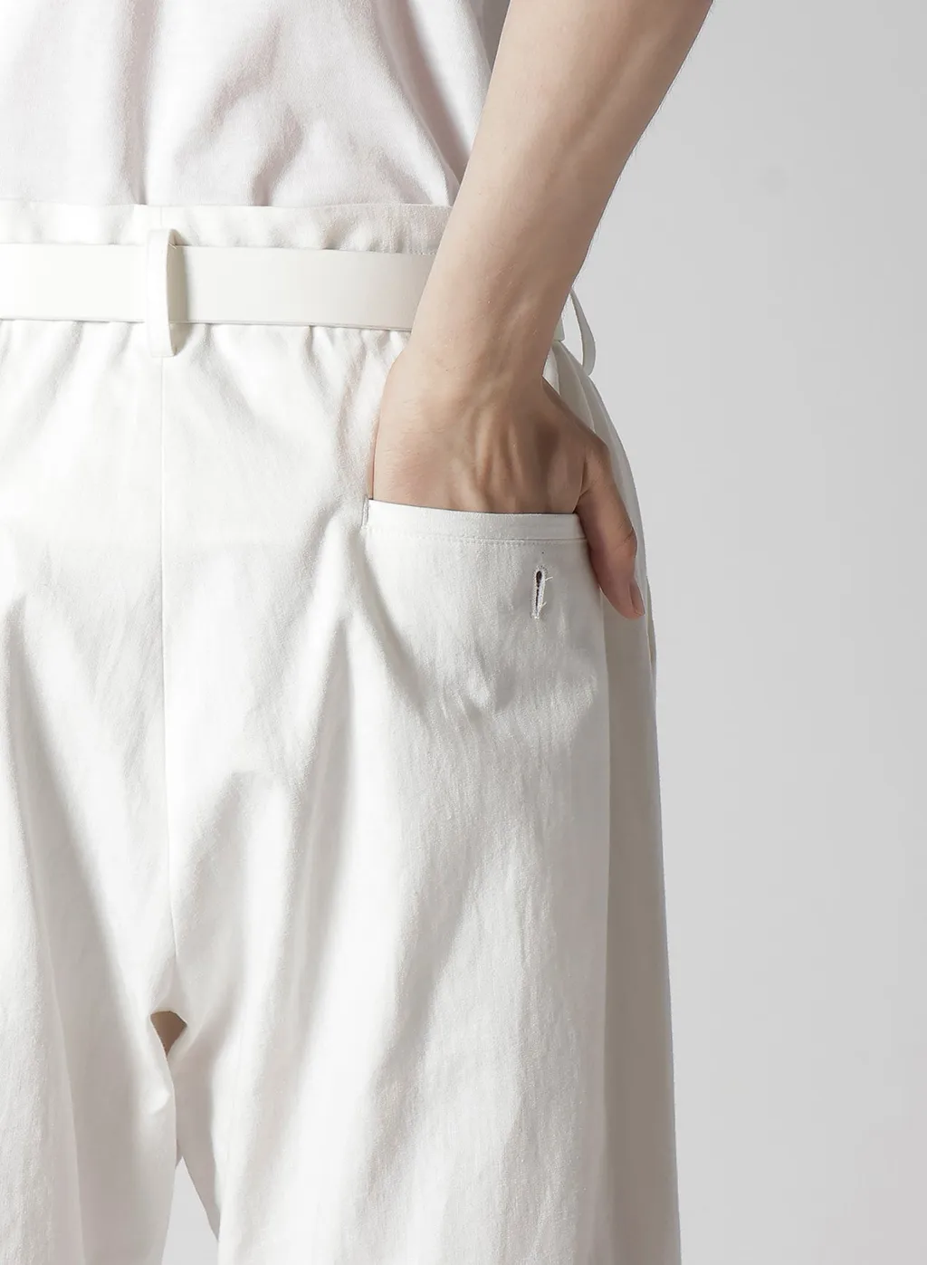 C/L Printed Belted Hem Pants