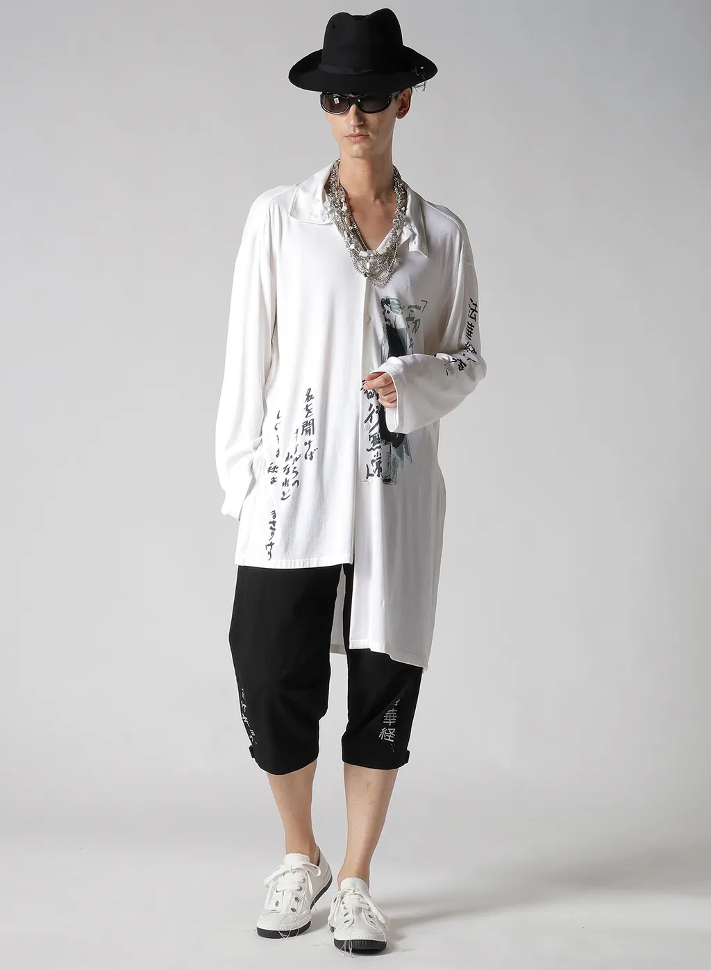 C/L Printed Darts Message Pants
