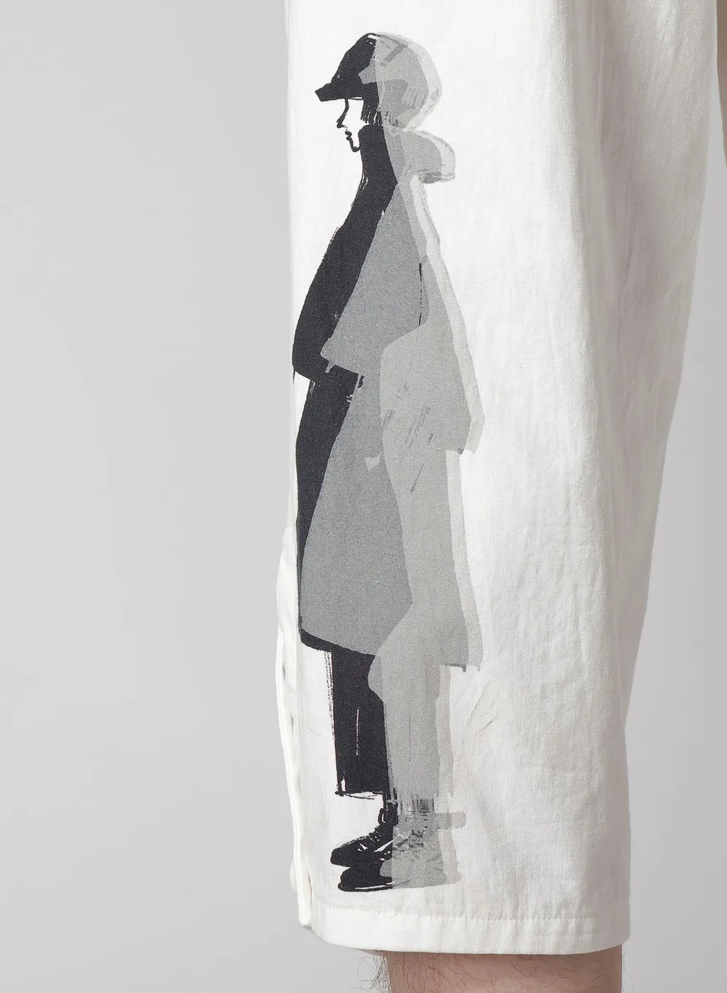 C/L Printed Darts Detail Pants