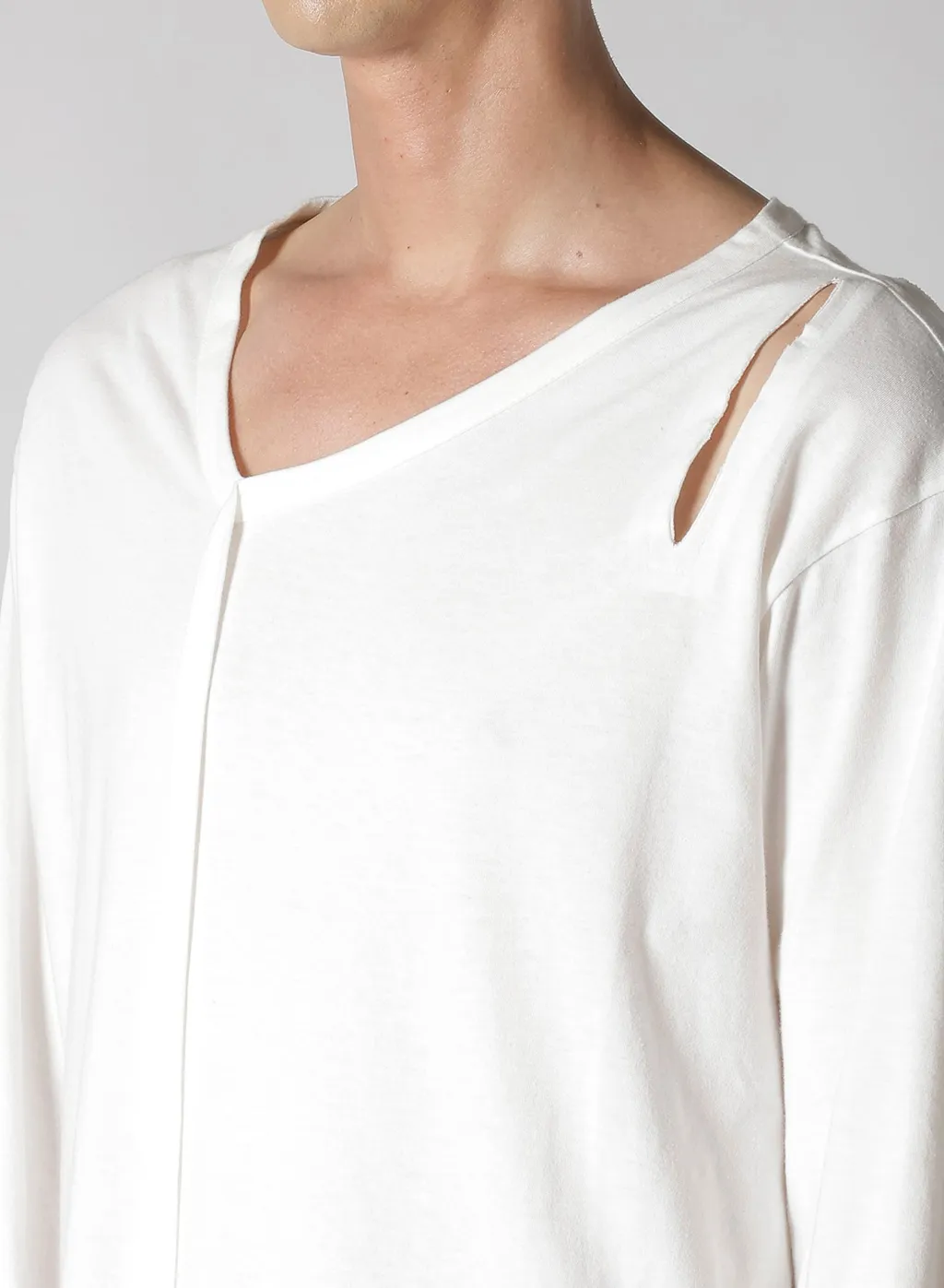 Single Jersey Binder V Neck Long Sleeve